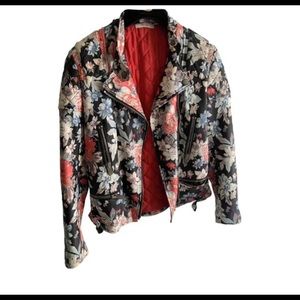 Real Celine Floral leather jacket